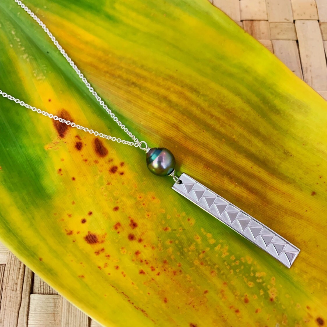 Tahitian pearl necklace — Long Lariat jewelry • handmade in Hawaii