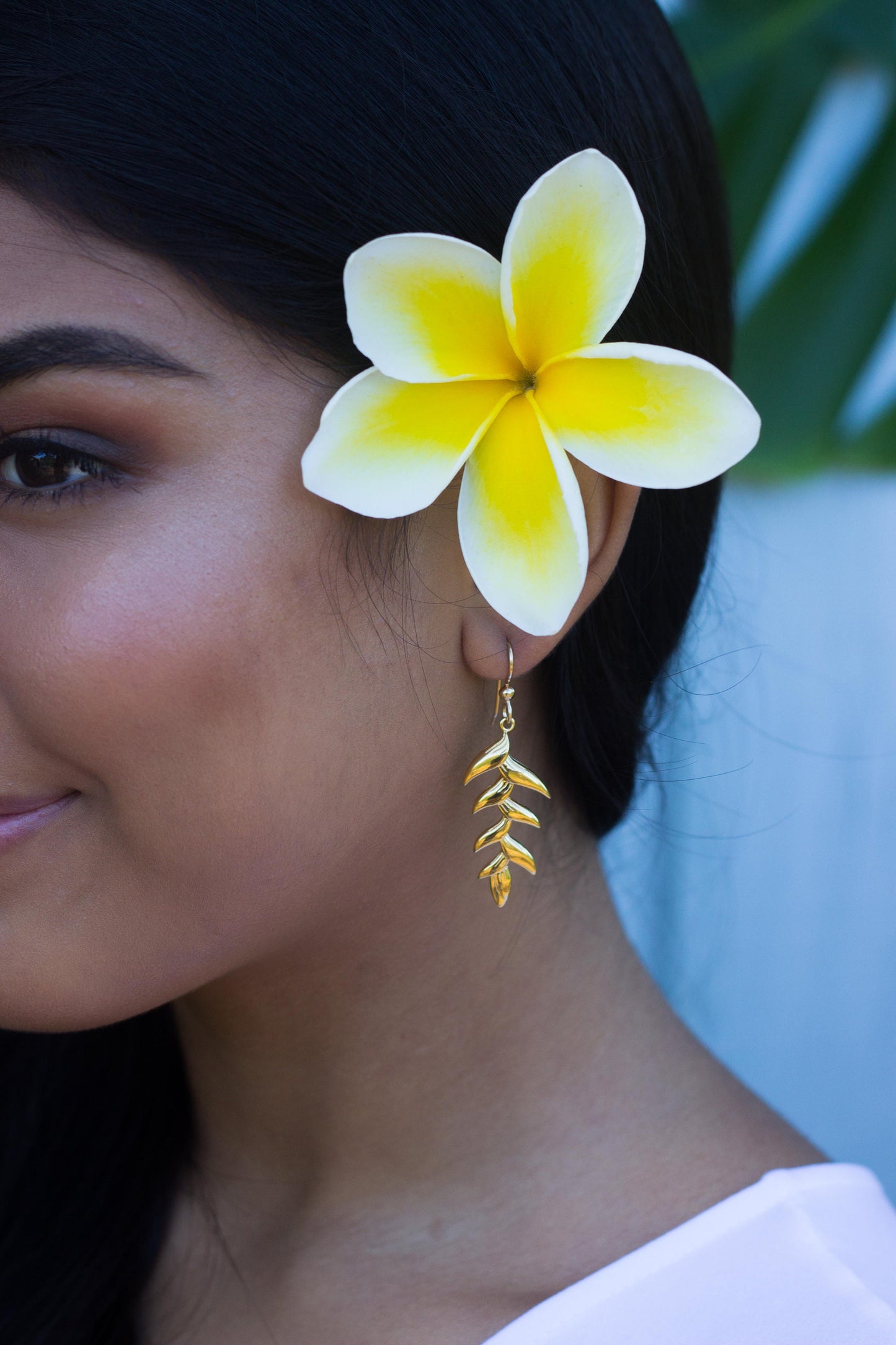 Heliconia Dangle Earrings • Hawaiian Jewelry