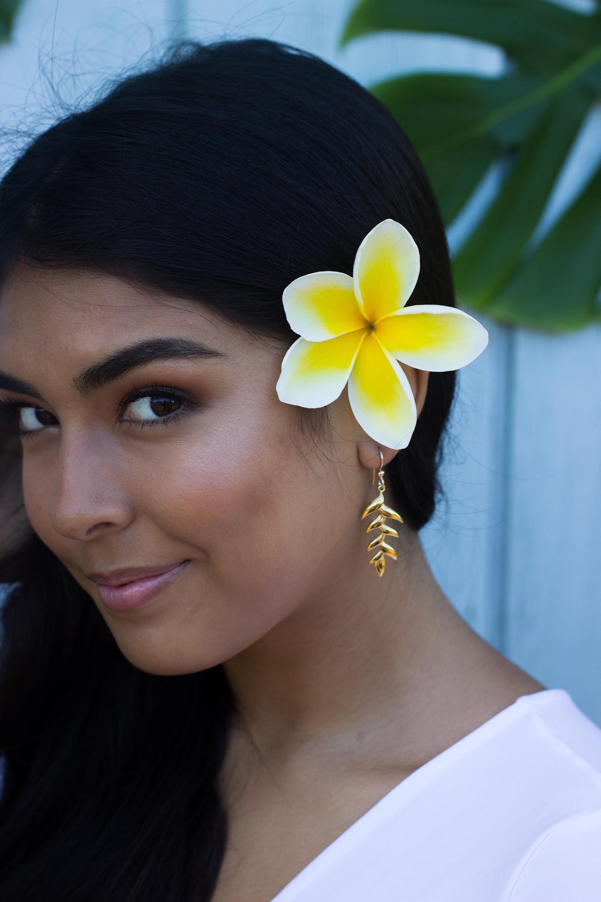 Heliconia Dangle Earrings • Hawaiian Jewelry