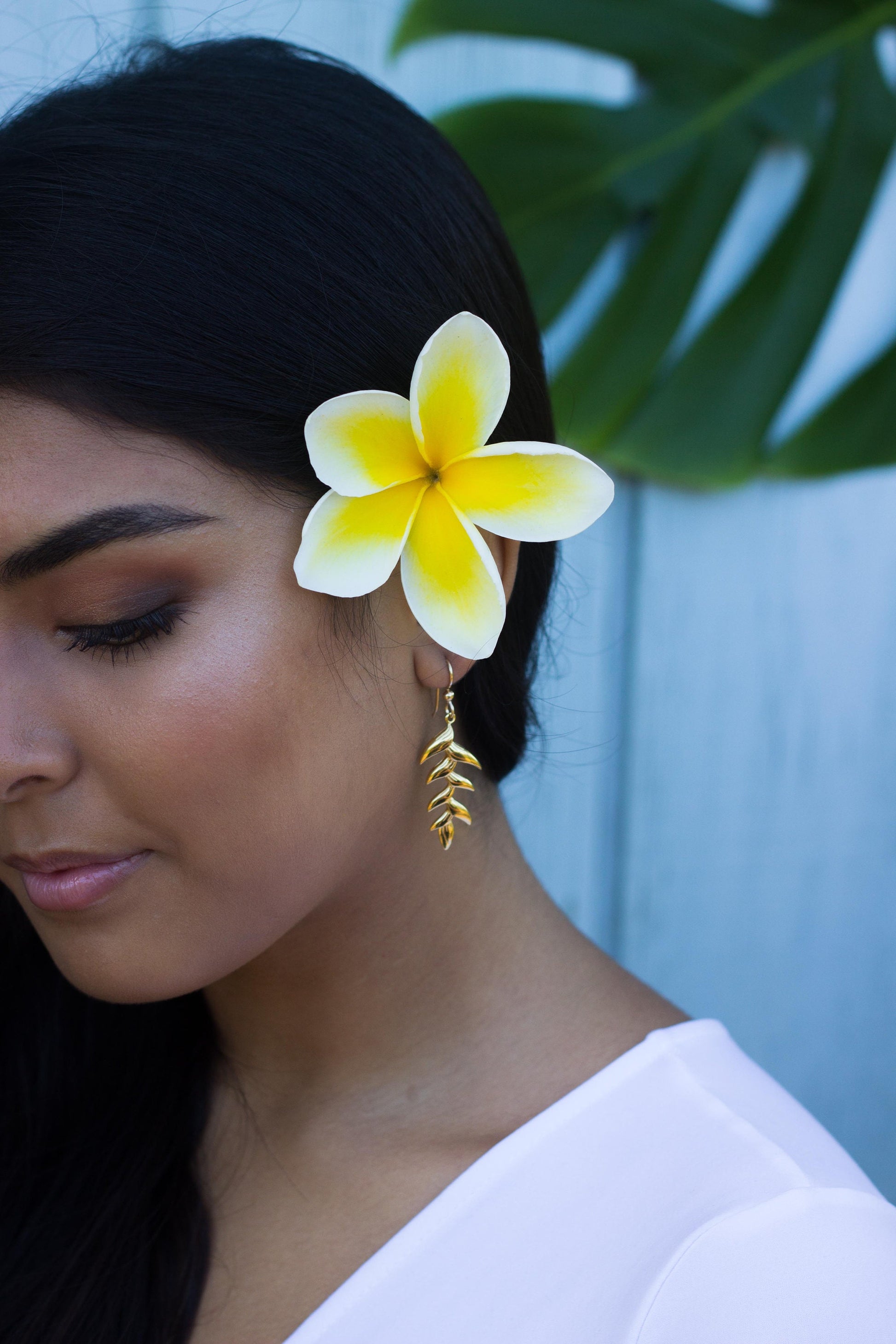 Heliconia Dangle Earrings • Hawaiian Jewelry