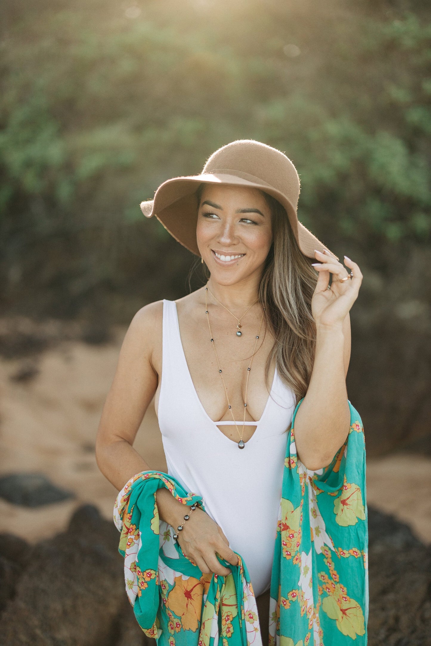 Tahitian pearl necklace — Long Keshi jewelry • genuine and organic gemstone • CHOOSE YOUR PEARL