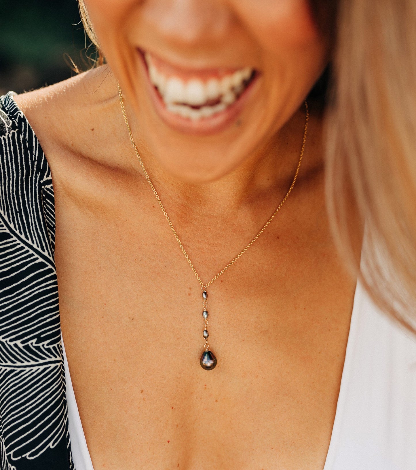 tahitian pearl and keshi necklace