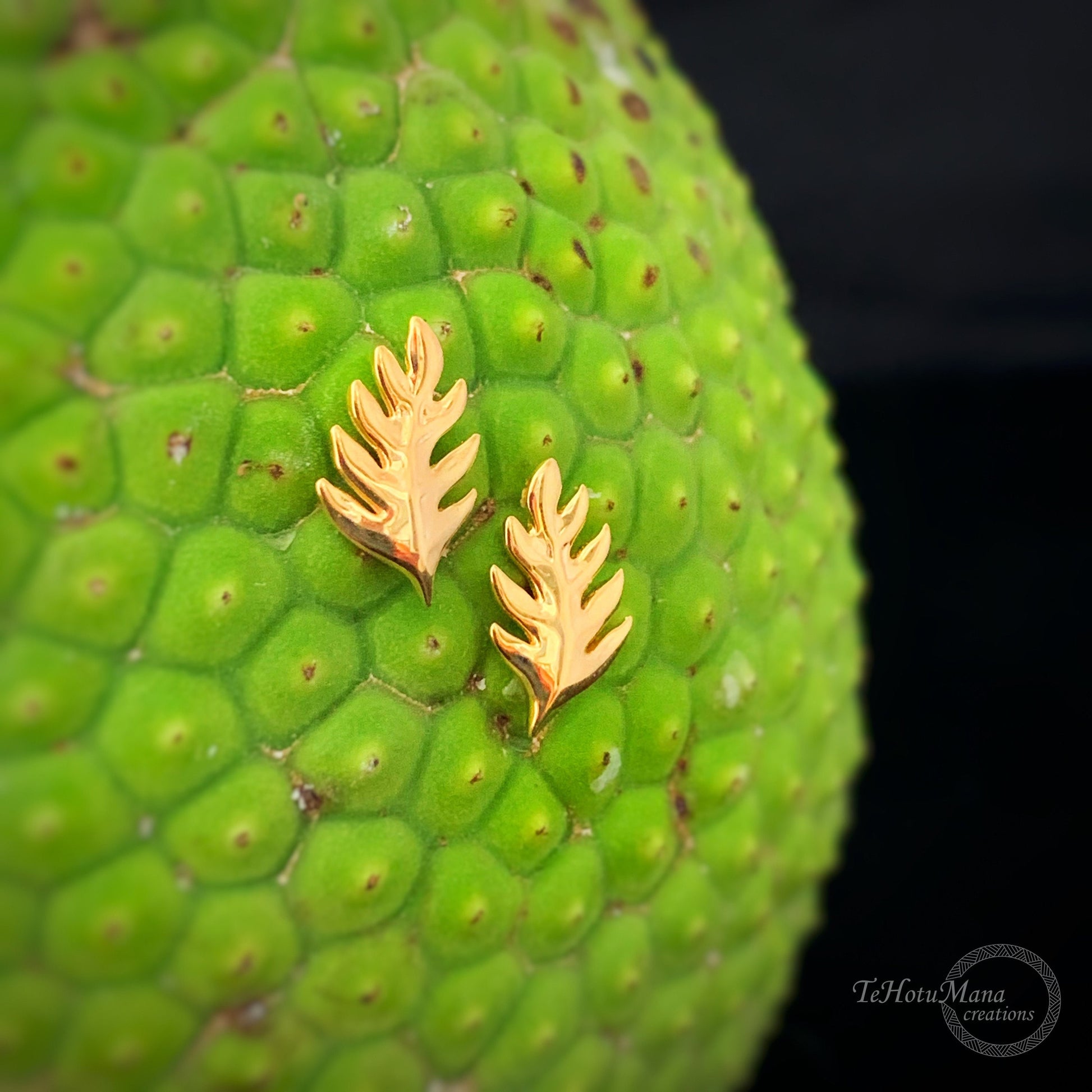 Ulu Leaf Stud Earrings: Hawaiian Jewelry, Sterling silver or Gold Vermeil