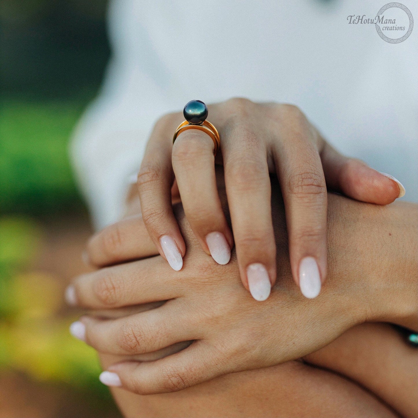 Tahitian pearl ring • 11mm 12mm • CHOOSE YOUR PEARL • Big Size • Genuine colors