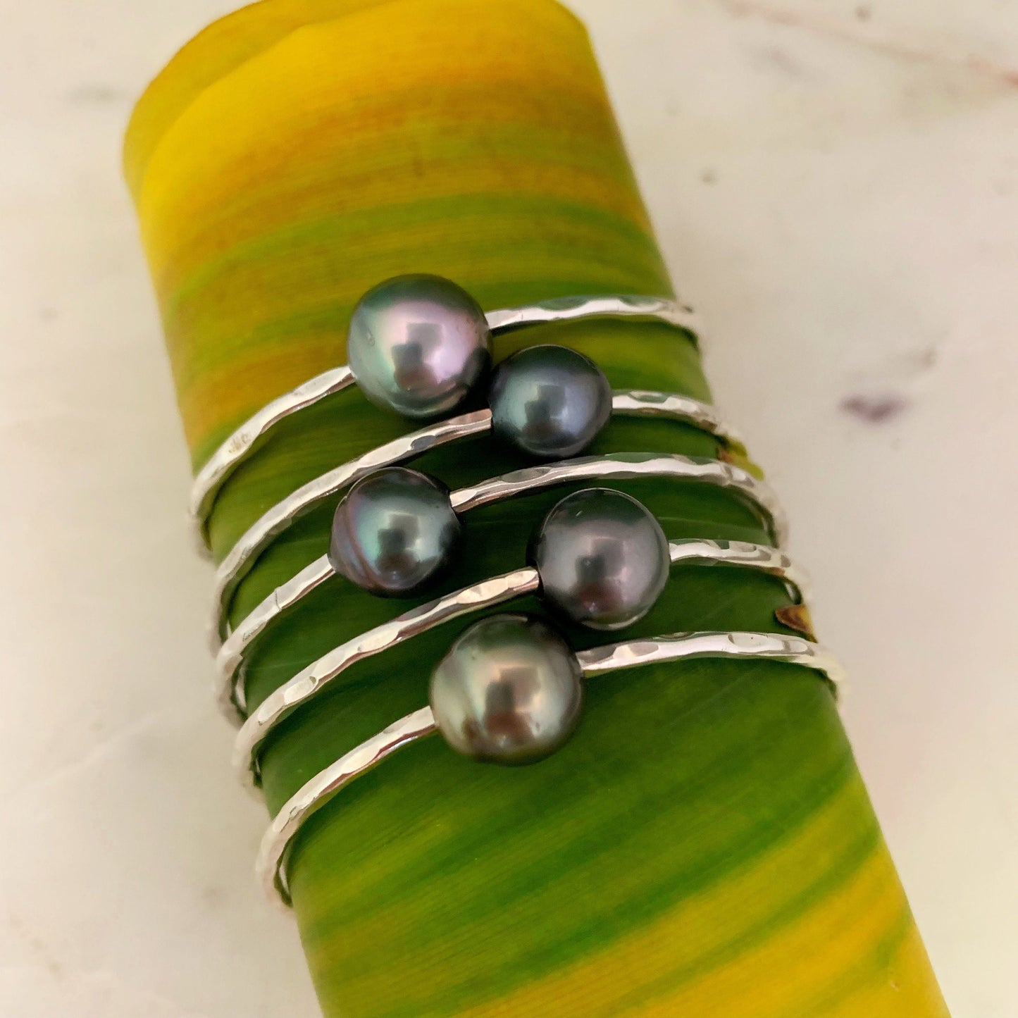 Tahitian Pearl Baby Bangle: 14k Gold-Filled Keiki Bracelet