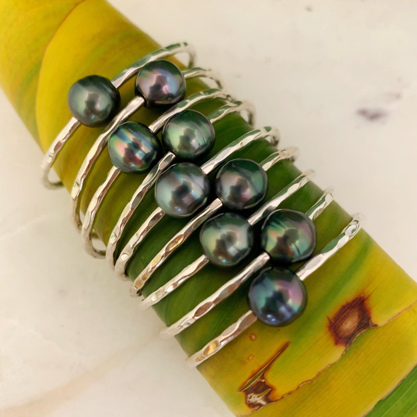Tahitian Pearl Baby Bangle: 14k Gold-Filled Keiki Bracelet