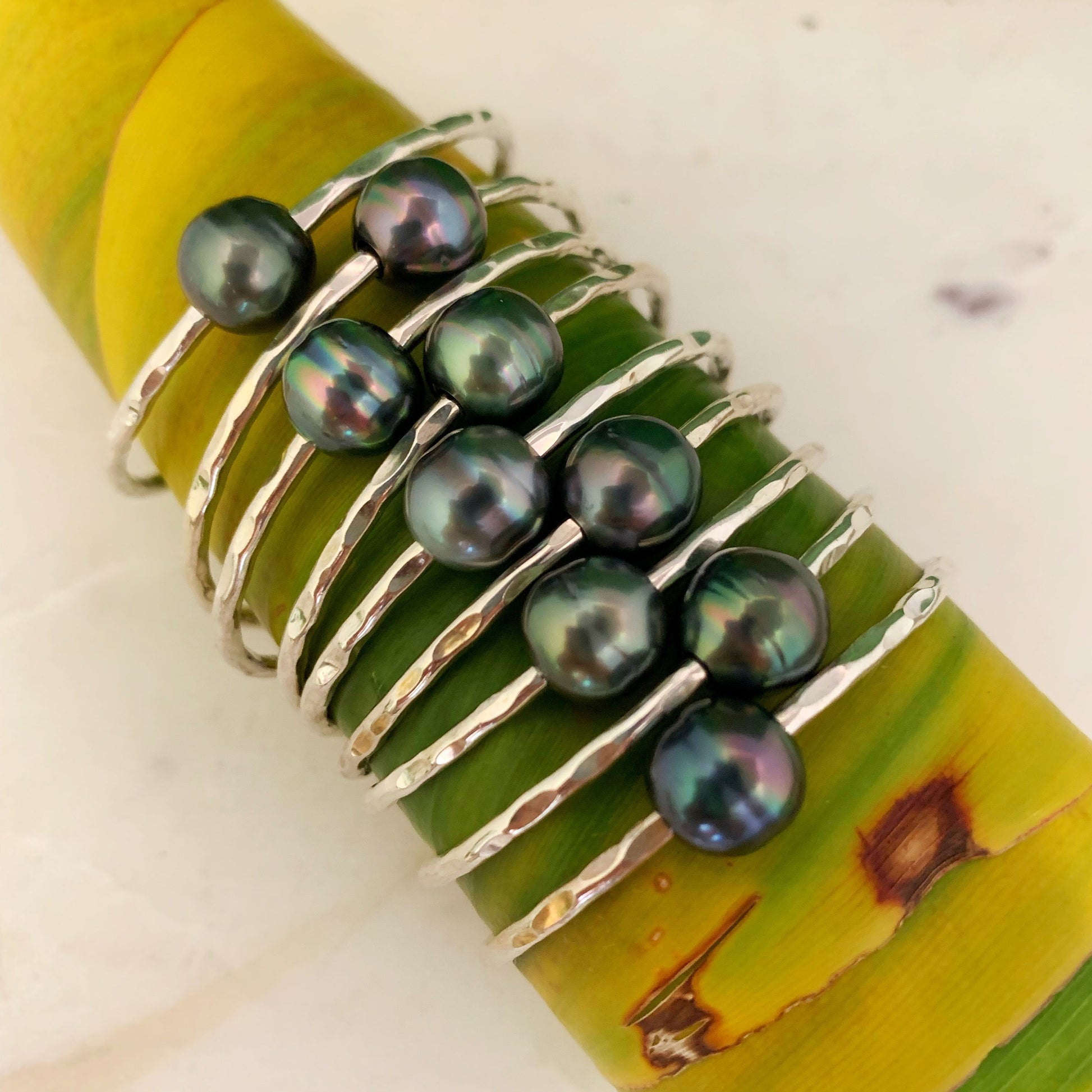Tahitian Pearl Baby Bangle: 14k Gold-Filled Keiki Bracelet