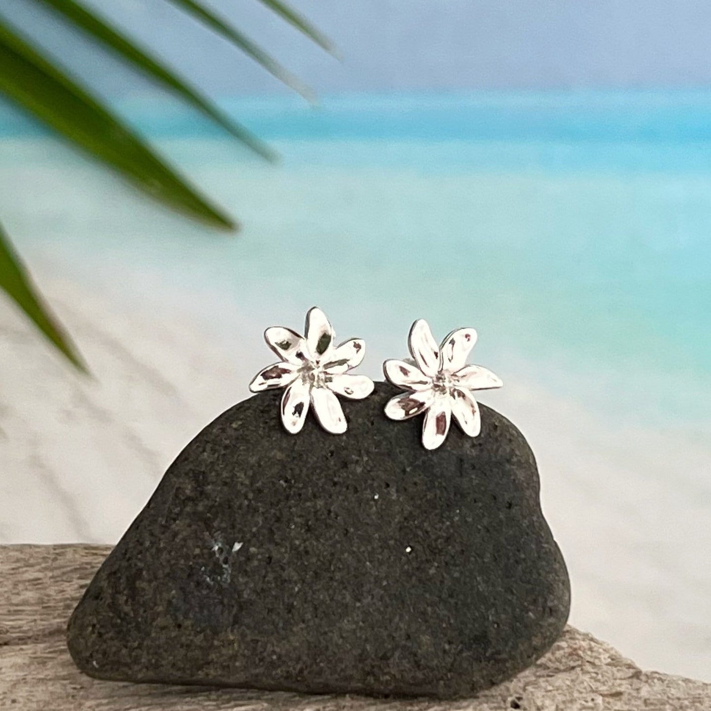 Tiare Flower Necklace : Rose Gold plated • Hawaiian Gardenia Jewelry