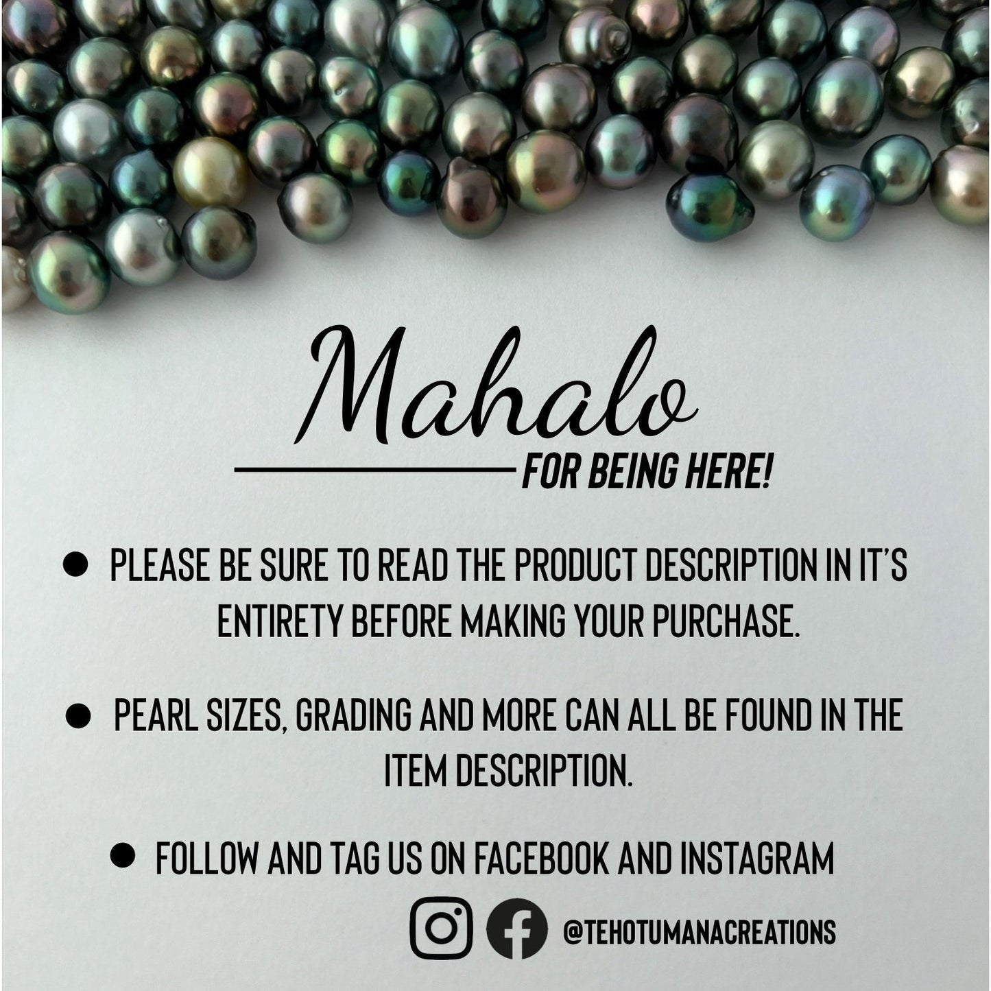 Tahitian pearl necklace — Long Lariat jewelry • handmade in Hawaii
