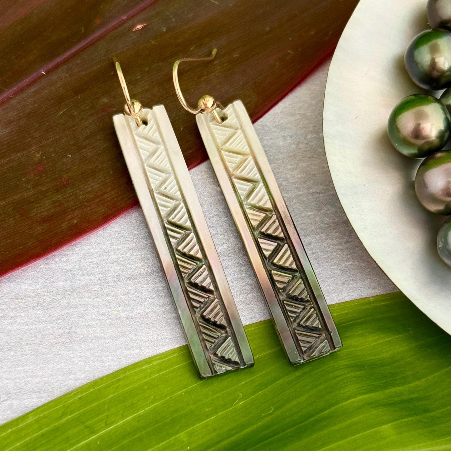 lauhala earrings