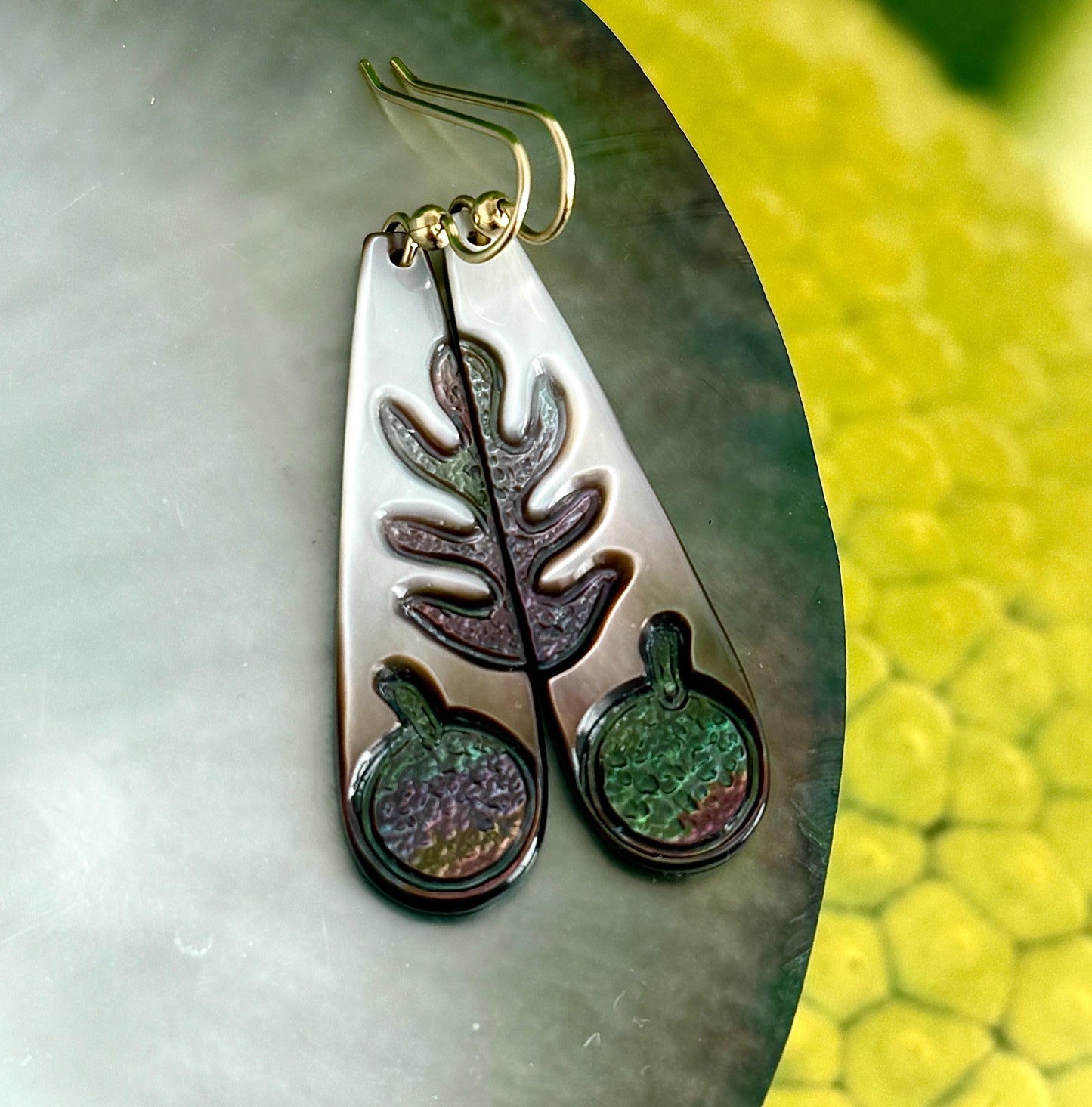 Ulu earrings • mother of pearl shell • gold filled or sterling