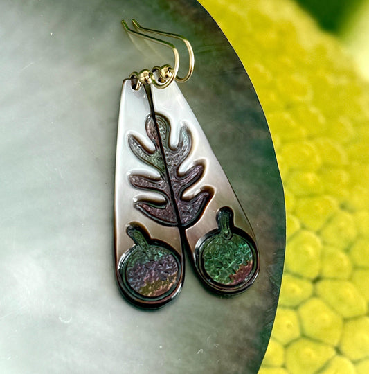 Ulu earrings • mother of pearl shell • gold filled or sterling