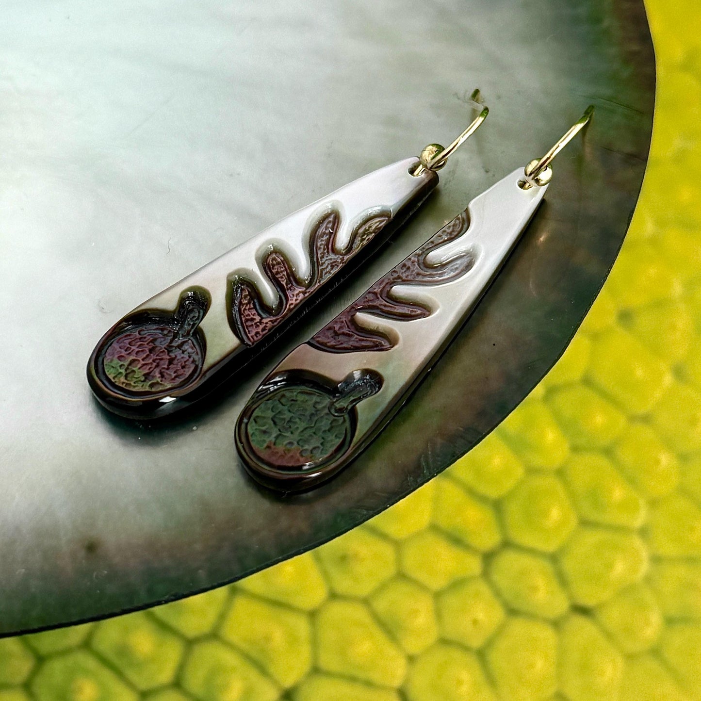 Ulu earrings • mother of pearl shell • gold filled or sterling