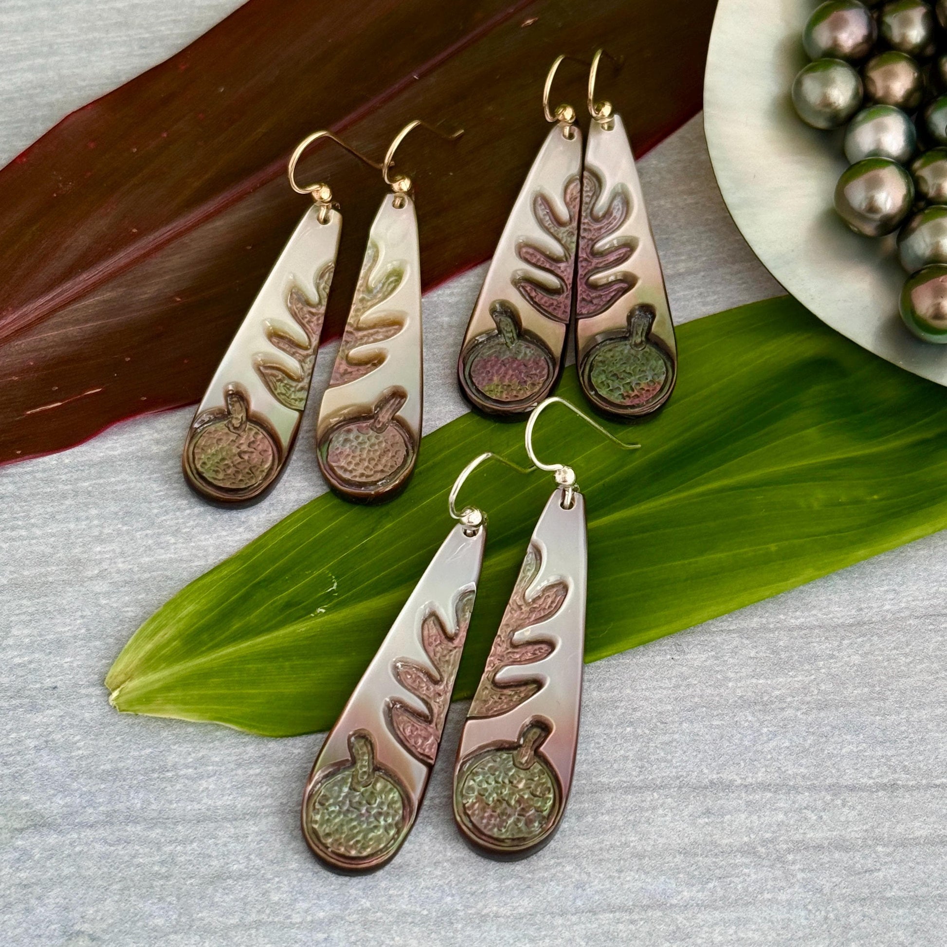 Ulu earrings • mother of pearl shell • gold filled or sterling