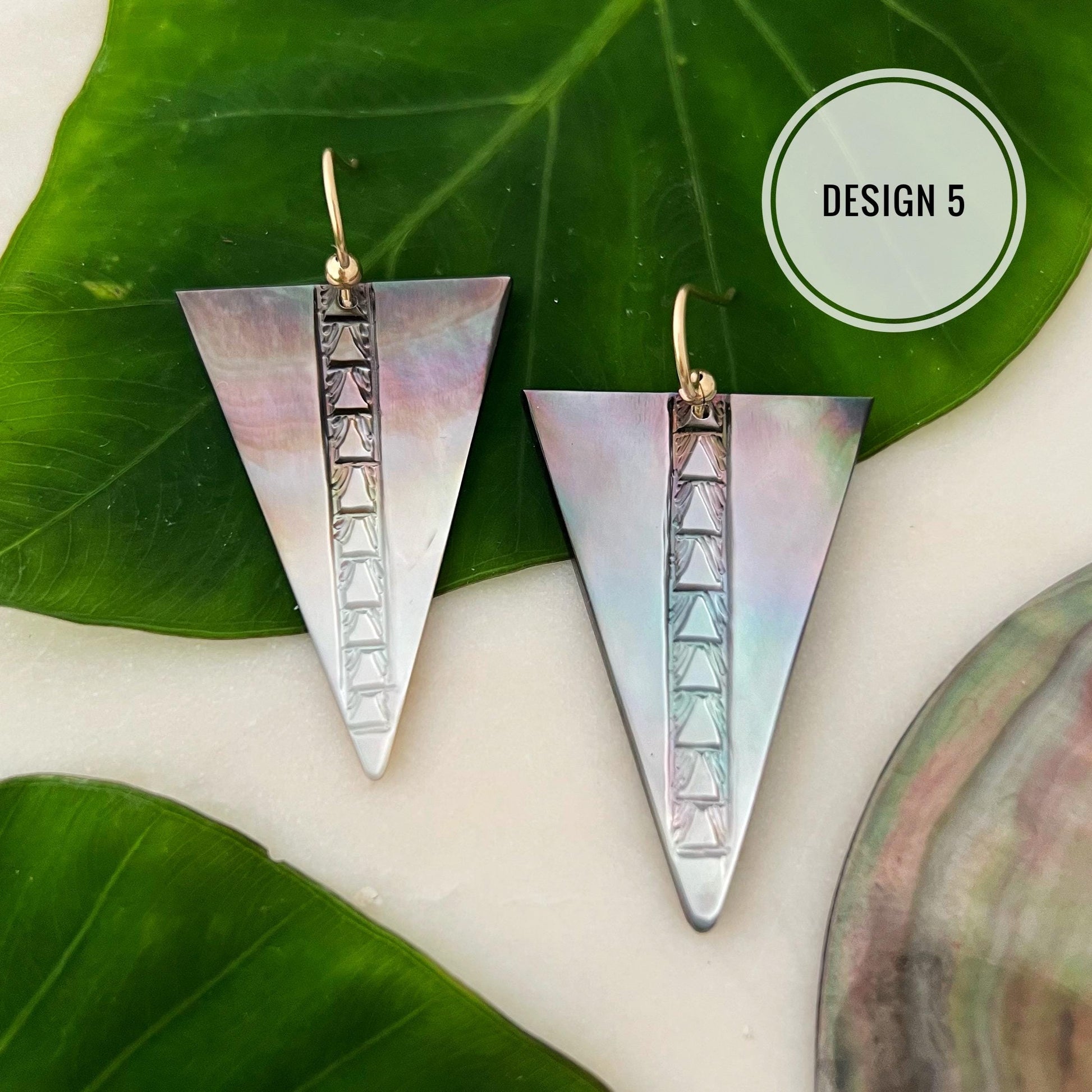 Mother of pearl earrings • hand carved earrings • shell earrings • made in Hawaii • engraved earrings • handmade jewelry • handmade earrings • handcrafted • hawaiian jewelry • shell Jewelry • polynesian Jewelry • natural • refycled jewelry • unique