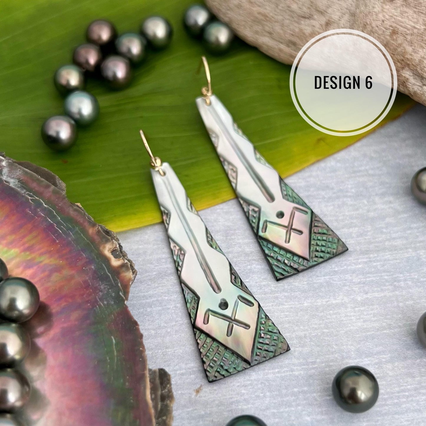 Mother of pearl earrings • hand carved earrings • shell earrings • made in Hawaii • engraved earrings • handmade jewelry • handmade earrings • handcrafted • hawaiian jewelry • shell Jewelry • polynesian Jewelry • natural • refycled jewelry • unique