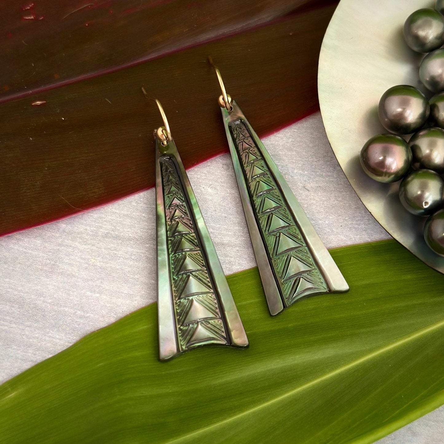mother of pearl earrings