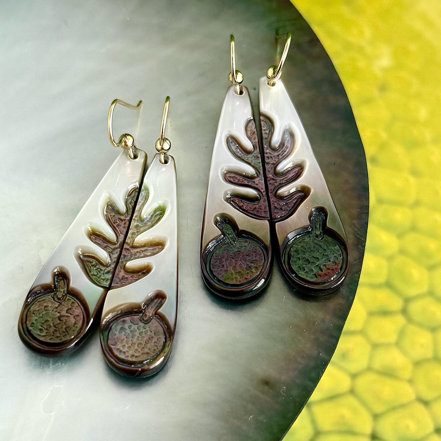 Ulu earrings • mother of pearl shell • gold filled or sterling