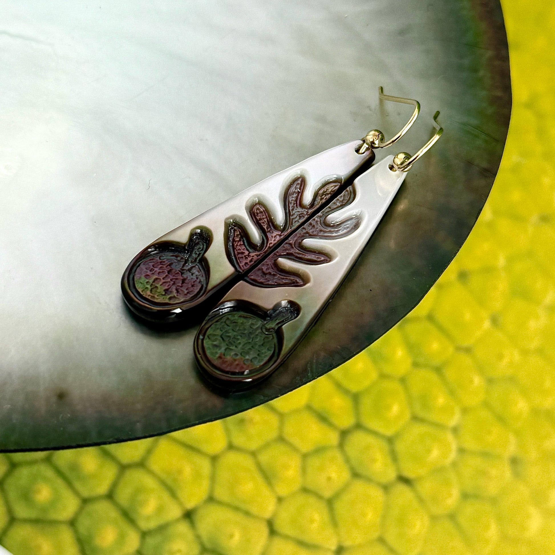 Ulu earrings • mother of pearl shell • gold filled or sterling