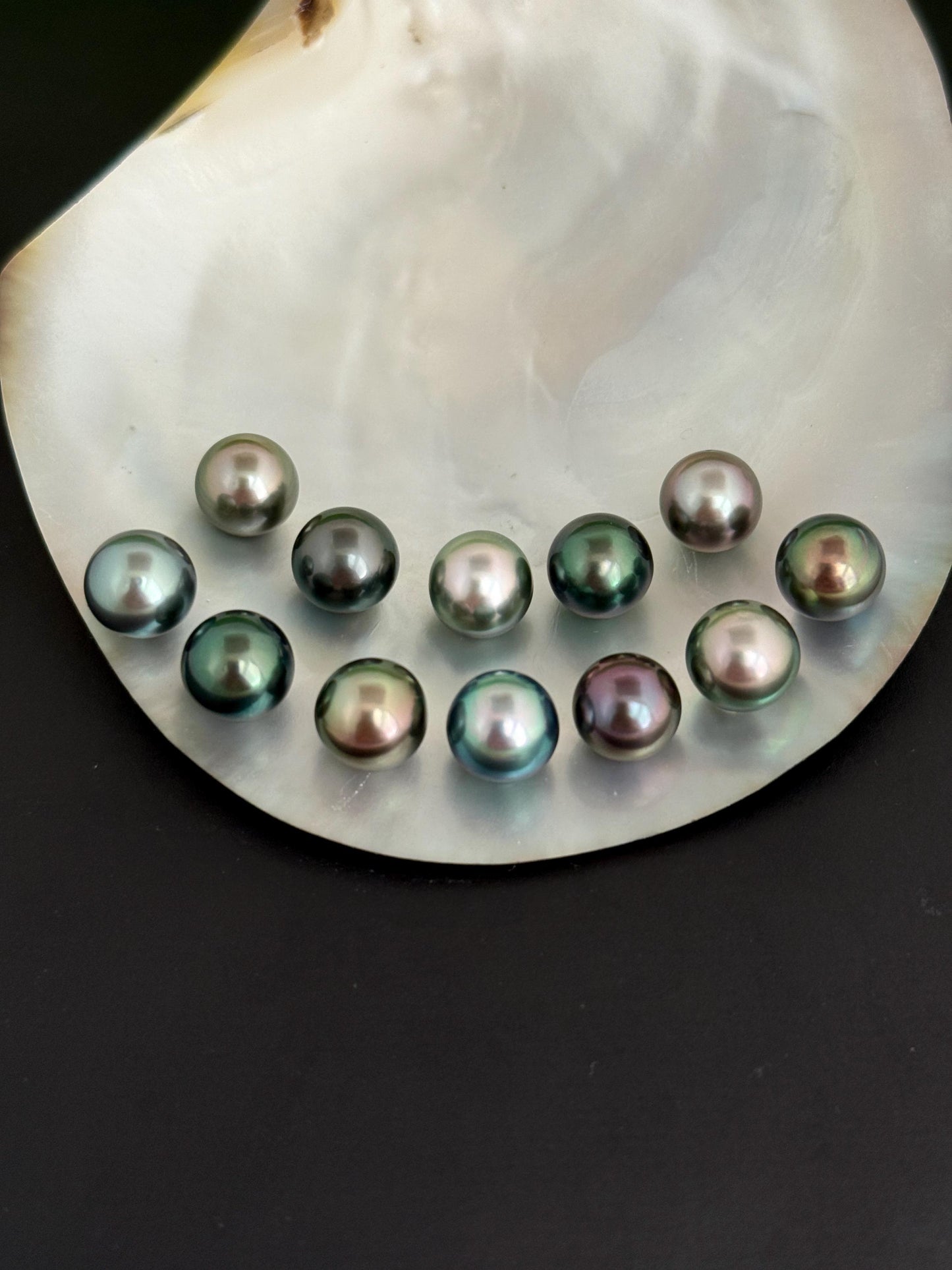 Tahitian pearl ring • Choose your Pearl • Sterling Silver • Genuine colors • 9mm
