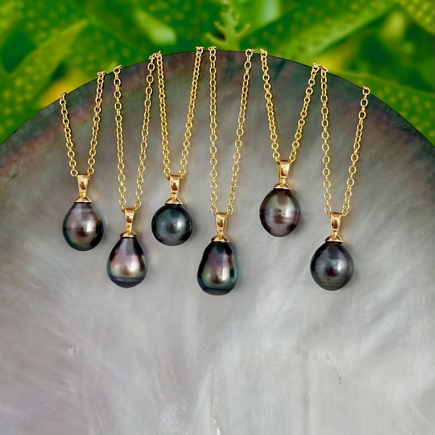 DOORBUSTER Tahitian Black Pearl Pendant: Gold and Sterling Silver jewelry