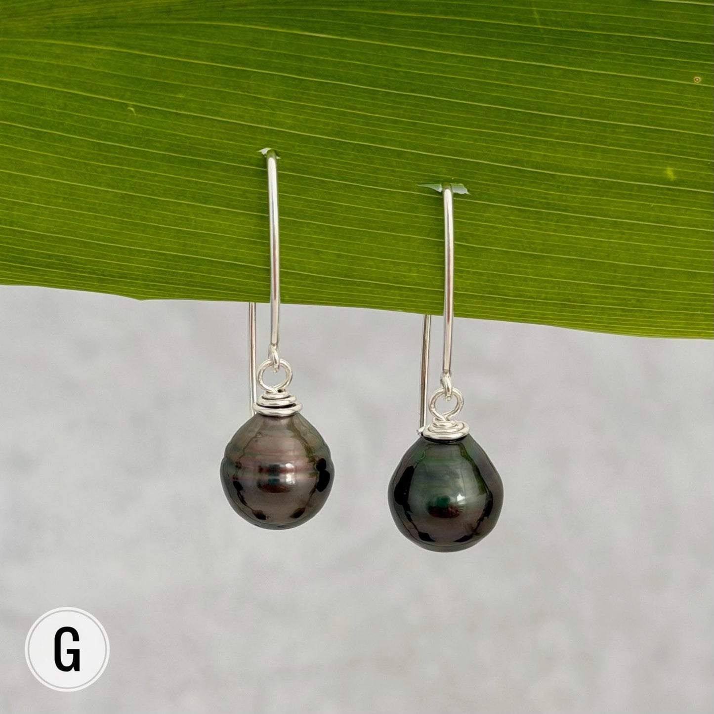 Tahitian Pearl Dangle Earrings • Gold filled and sterling silver hooks • Marquise Style