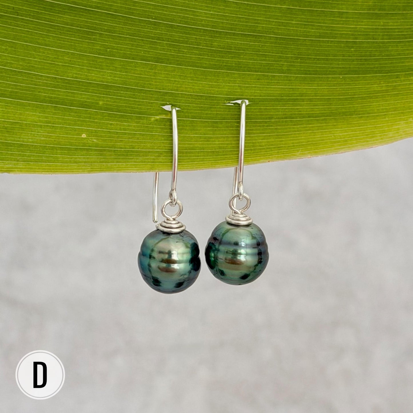 Tahitian Pearl Dangle Earrings • Gold filled or sterling silver hooks • Marquise Style