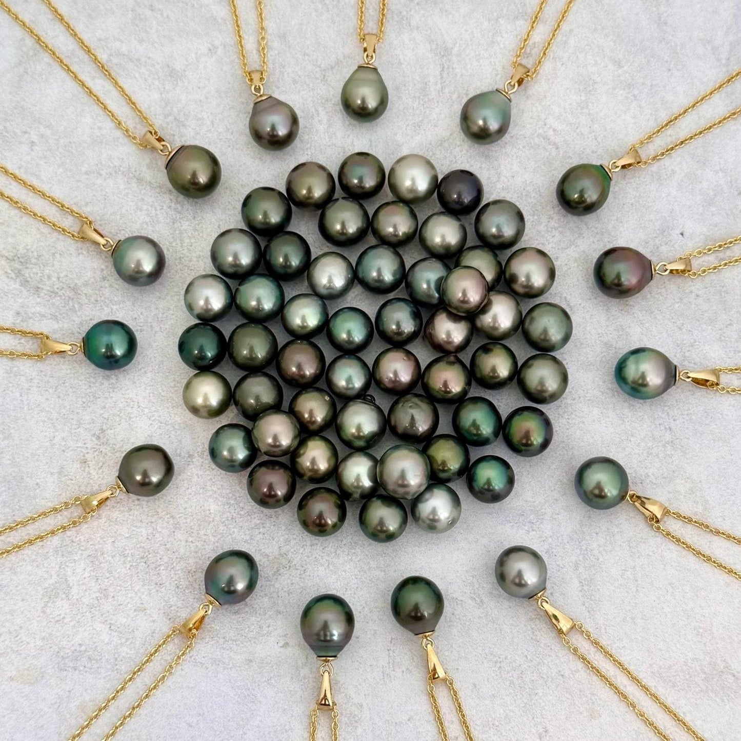 affordable tahitian pearl pendants set in yellow gold vermeil