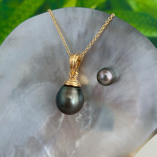 DOORBUSTER NEAR FLAWLESS Extra Large Tahitian Pearl Pendant , Big pearl , tahitian pearl , tahitian pearl necklace