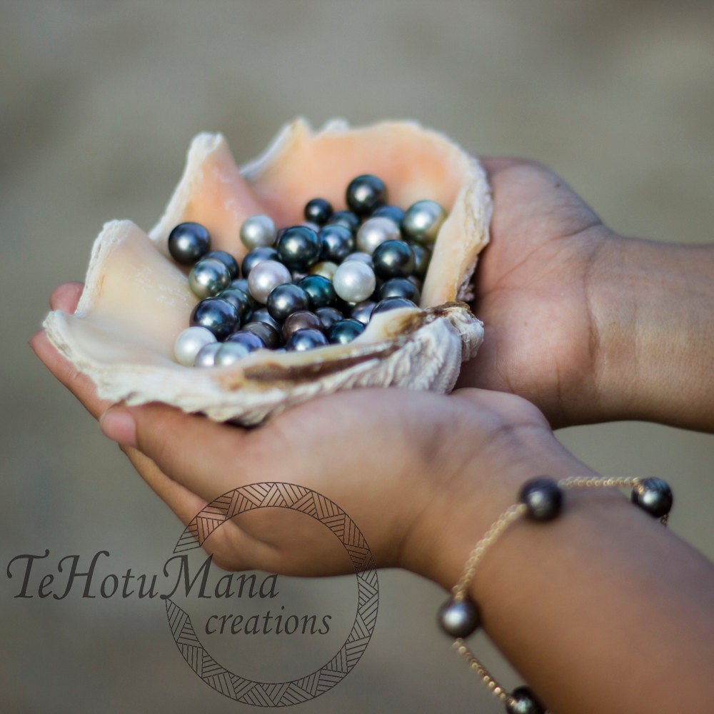 Tahitian Pearl Bracelet with link in Sterling silver or Gold filled