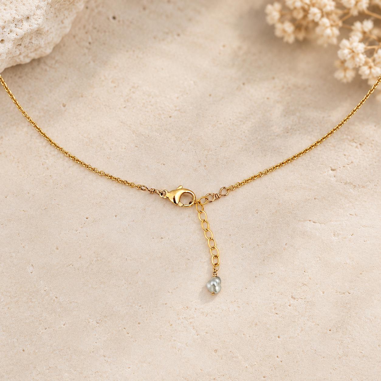 Tahitian Pearl Necklace with Keshis • Gold Filled Chain • Handmade in Hawaii • Pastel colors