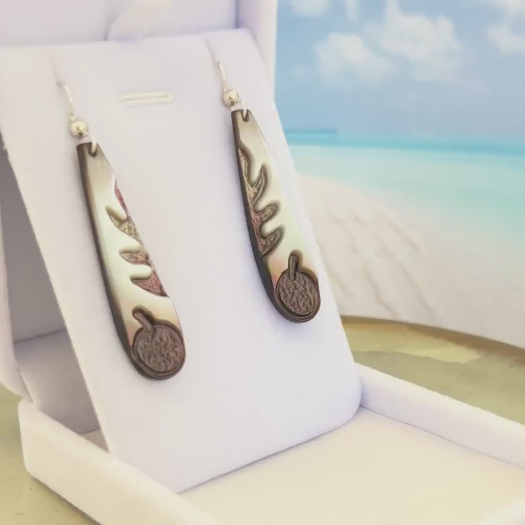 Ulu earrings • mother of pearl shell • gold filled or sterling