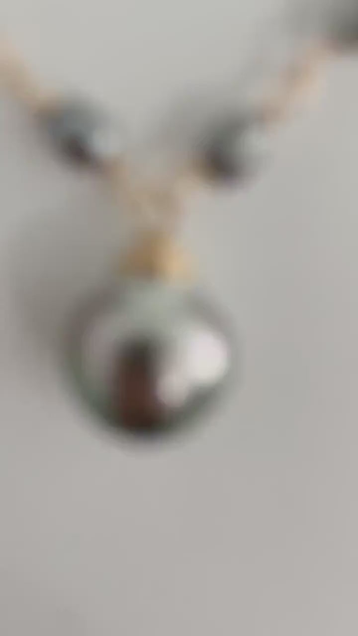 Tahitian Pearl & Keshi Necklace – Elegant Handmade Jewelry • Unique gold filled gift